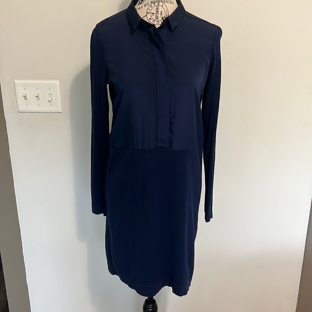 HOBBS LONDON navy blue dress in size Small
